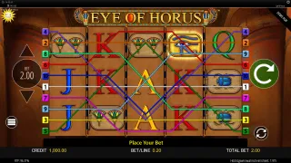 Eye of Horus Slot von Reel Time Gaming — Screenshot